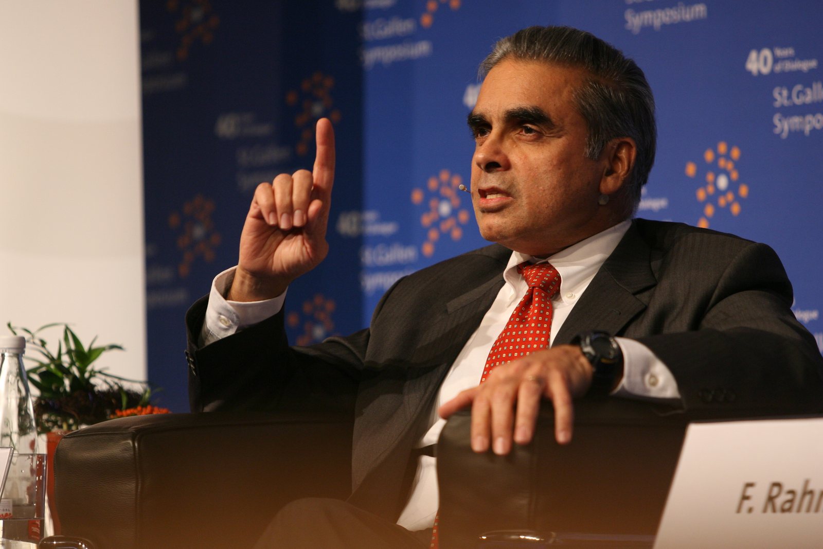 Kishore Mahbubani at the St. Gallen Symposium in Switzerland
