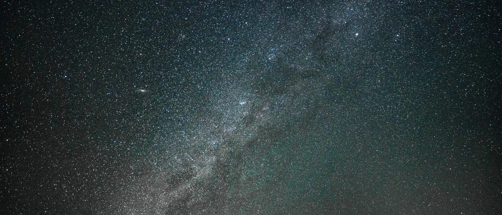 A star-filled night sky over the Jaisalmer desert.